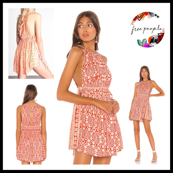 FREE PEOPLE BOHO PRINT FLOWY TUNIC MINI DRESS A2C - Picture 13 of 16